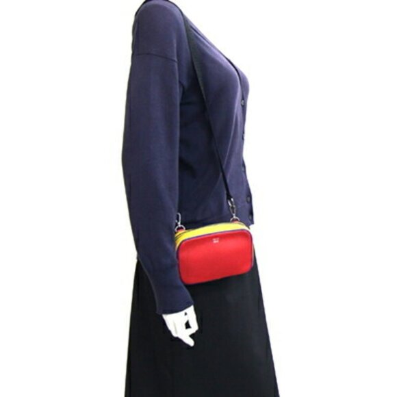 FENDI Red Leather Pochette Shoulder Bag - Picture 6 of 6